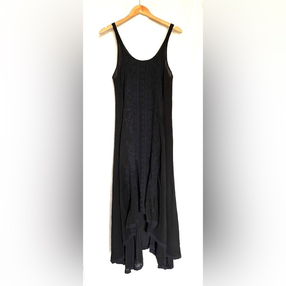 Johnny Was black embroidered black Rayon dress, size S/M
Retail $625 - Picture 2 of 4